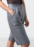Silk Shorts in Grey