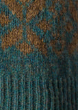 Fair Isle Vest in Army